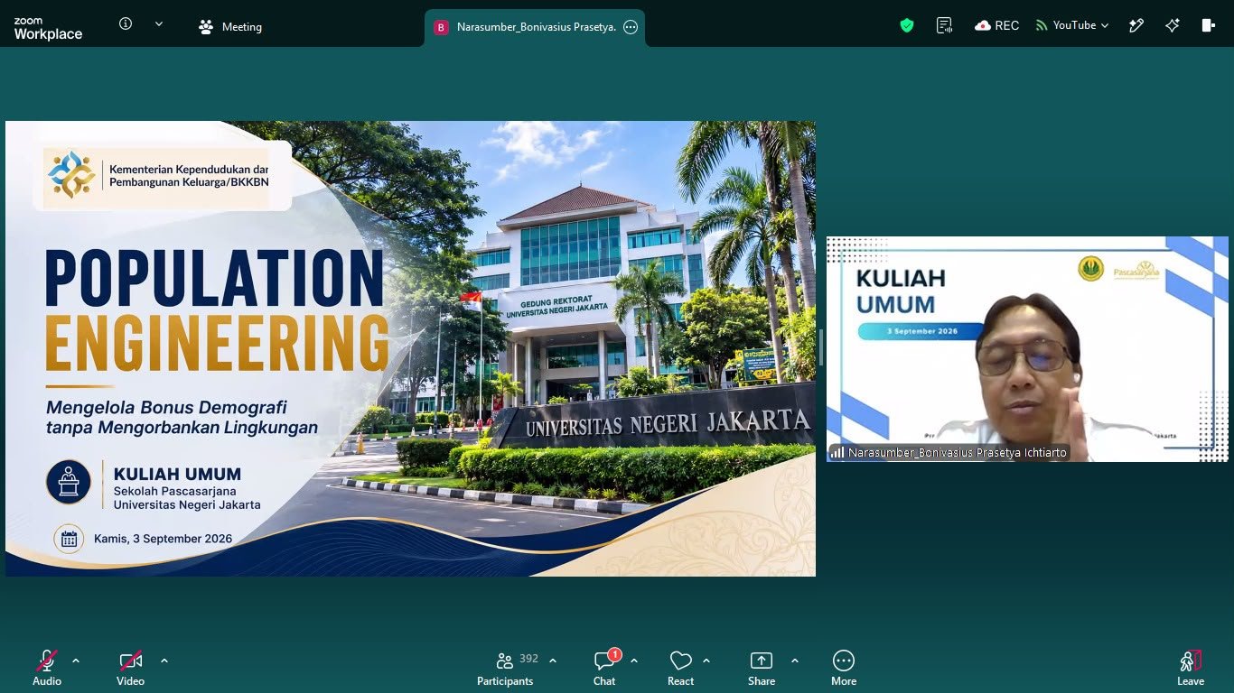 Deputi Bidang Pengendalian Penduduk Kemeterian Kependudukan dan Pembangunan Keluarga/BKKBN, Bonivasius Tekankan Pentingnya Population Engineering untuk Optimalkan Bonus Demografi tanpa Mengorbankan Lingkungan